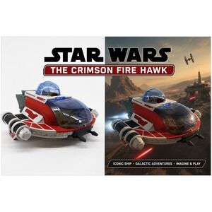 Disney Star Wars The Crimson FireHawk Young Jedi Adventures Playset Vehicle 12"